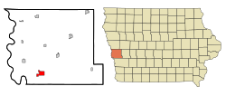 Location of Missouri Valley, Iowa