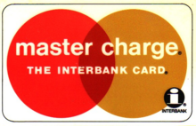 Els logotips de 1966-1979 Master Charge i Interbank