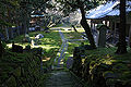 Stone garden（left） Kannon-dō（right）