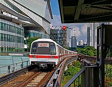 Siemens C651 trains operate by Singapore MRT