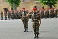 Ceremonial parade of companies of the 1st Parachute Regiment of Marine Infantry, in 2008 at Bayonne.