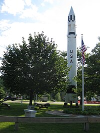 Photographie PGM-11 Redstone à Warren, New Hampshire.