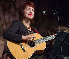 Ann Savoy performing at the Liberty Theater, Eunice, Louisiana, on November 17, 2012.