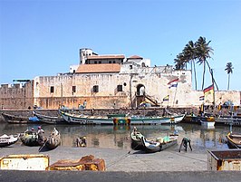 Het fort van Elmina vandaag de dag