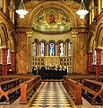 College Chapel. The Grade I listed site on the Strand Campus was redesigned in 1864 by Sir George Gilbert Scott