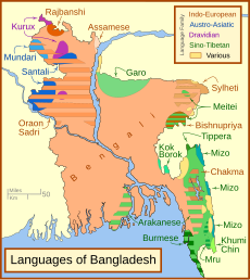 Banglades fő nyelvei, etnikumai