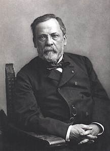 Louis Pasteur, kemiisto kaj vivsciencisto, laŭ kiu oni kreis la apartan vorton pasteŭrizo (alivorte, steriligo)