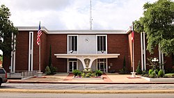 The Madison County Courthouse in Madisonville