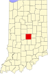 State map highlighting Marion County