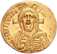 เหรียญโซลิดัสกำลังพรรณาถึงพระคริสต์ผู้ทรงสรรพานุภาพ ซึ่งได้เป็นบรรทัดฐานของเหรียญในจักรวรรดิไบแซนไทน์ของจักรวรรดิไบแซนไทน์