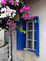 Casement window on Crete