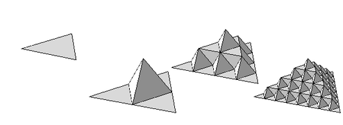 Koch surface evolution