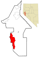 Location of Smith Valley, Nevada