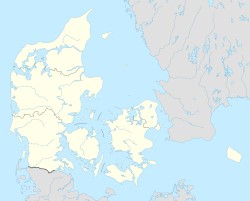 Aarhus li ser nexşeya Danîmarka nîşan dide