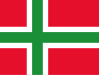 Unofficial flag of Bornholm, Denmark