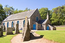 stone circle and church