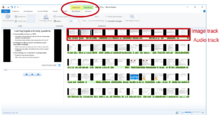 Description de l'image MovieMaker image and audio track.png.