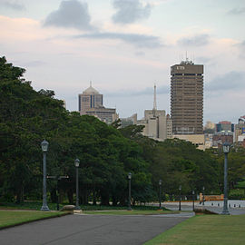 UTS Tower as seen over Victoria Park