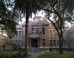 The Jim Wells County Courthouse in Alice