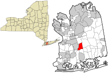 Lage im Nassau County