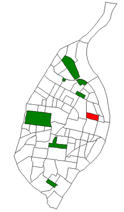 Location (red) of Carr Square within St. Louis