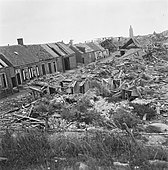 Devastation in Westkapelle after bombardment.