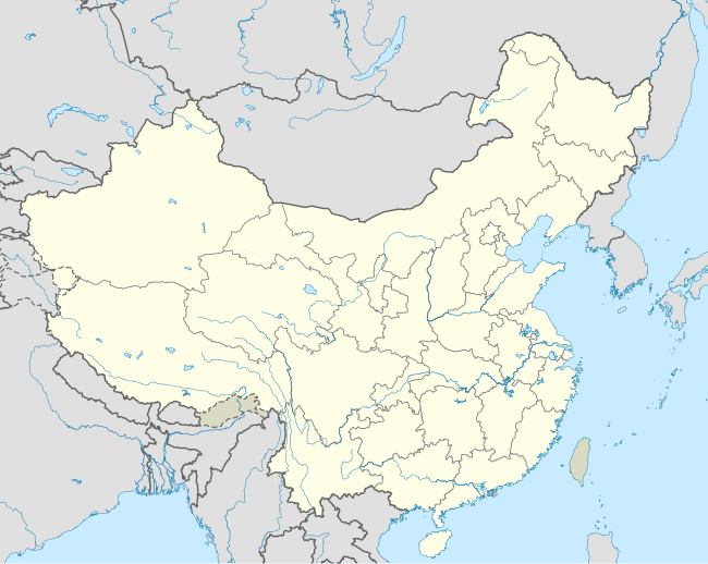 China nuke plant map is located in China