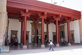 The Queen's Quarters, built by the order of Xerxes. The palace was excavated and rebuilt by Ernst Herzfeld in 1931, and today it is used as a museum and the central office of Persepolis.