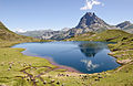 Image 12Lac Gentau in the Ossau Valley of the Pyrenees, France (from Lake)