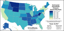 Household Firearm Ownership Rate by U.S. state in 2016