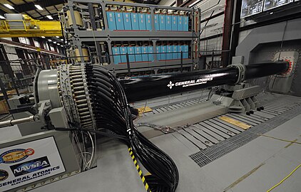 Prototype railgun accelerates a projectile by inductive coupling