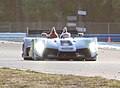 The Audi R15 TDI, driven by Tom Kristensen during the 2009 12 Hours of Sebring.