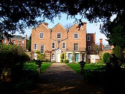 Belgrave Hall Museum: the garden front