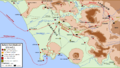 Dislocazione eserciti e comandanti romani in Campania (dettaglio)