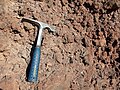 Cinders from a Pleistocene cinder cone, San Bernardino Valley, southeastern Arizona.