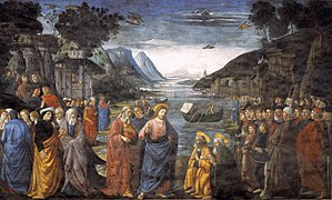 3The calling of the Apostles by Domenico Ghirlandaio