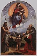 لوحة للرسام Raphael Madonna of Foligno, 320 x 194 cm