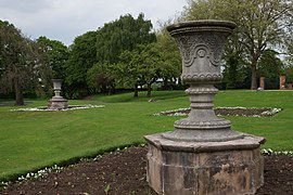 Bloye two vases at Aston Hall