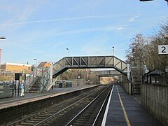 Bromsgrove station in 2012 with two platforms