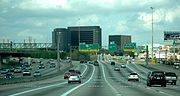 U.S. Highway 290 intersection with Interstate 610 in Houston