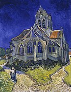 L'Église d'Auvers-sur-Oise, huile sur toile (74 × 94 cm), musée d'Orsay.