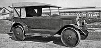 Dort tourer modified by the South Australian Railways in the 1920s to be a motor inspection car