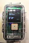 Safecast bGeigie Zen radiation detector with plastic case