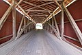 Baumgardener's Covered Bridge, showing the truss protected by the covering