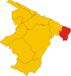 バルレッタ＝アンドリア＝トラーニ県におけるコムーネの領域