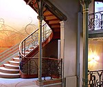 Internal staircase of the Tassel House, Brussels