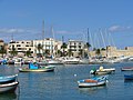 Vista del porto di Bari