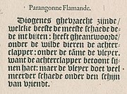 Parangonne Flamande (Flemish-style) textura blackletter