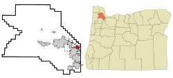 Location of West Slope, Oregon