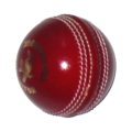 Image 1In men's cricket the ball must weigh between 5.5 and 5.75 ounces (155.9 and 163 g) and measure between 8.81 and 9 in (22.4 and 22.9 cm) in circumference. (from Laws of Cricket)